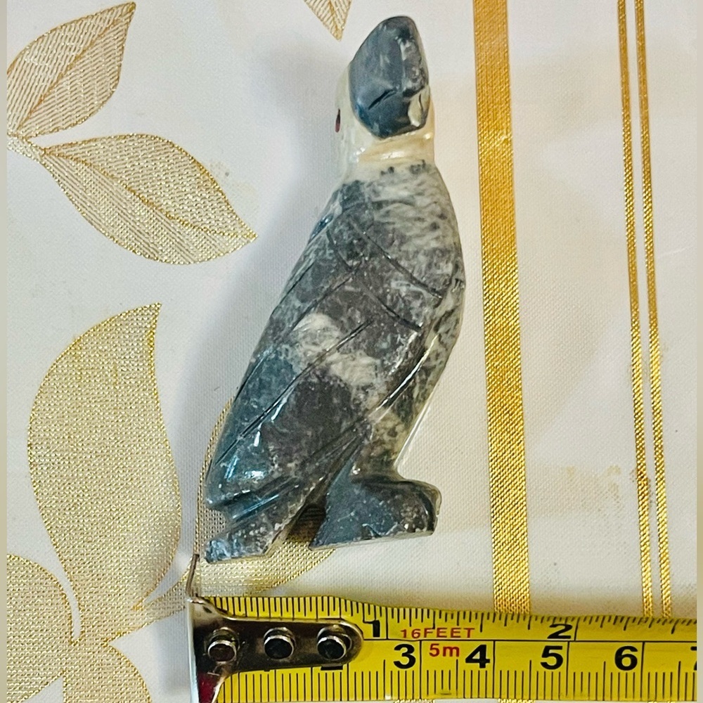 VTG Stone Carved Toucan Bird Statue Figurine Gemstone Southwest Style - Picture 5 of 6
